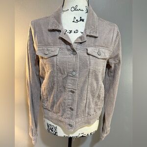 1 SUNSET LANE BUTTON UP CORDUROY JACKET SZ M